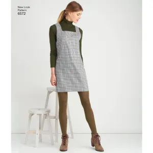 6572 New Look Pattern 6572 Misses' Jumper Dress