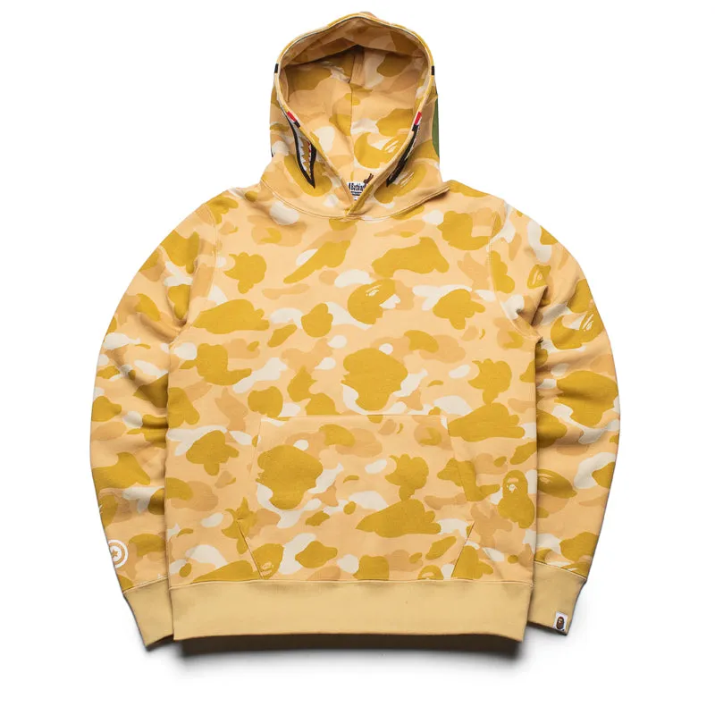 A Bathing Ape Color Camo Shark Pullover Hoodie - Yellow