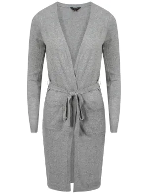 Amara Reya Coati grey long belted cardigan