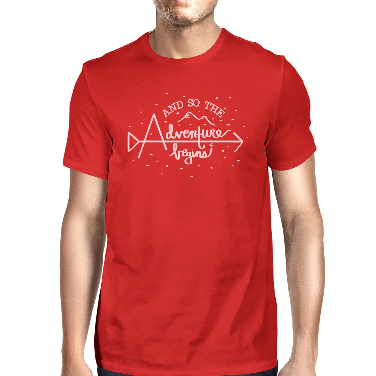 And So The Adventure Begins Mens Red Shirt