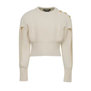 Balmain Ivory Knit Sweater