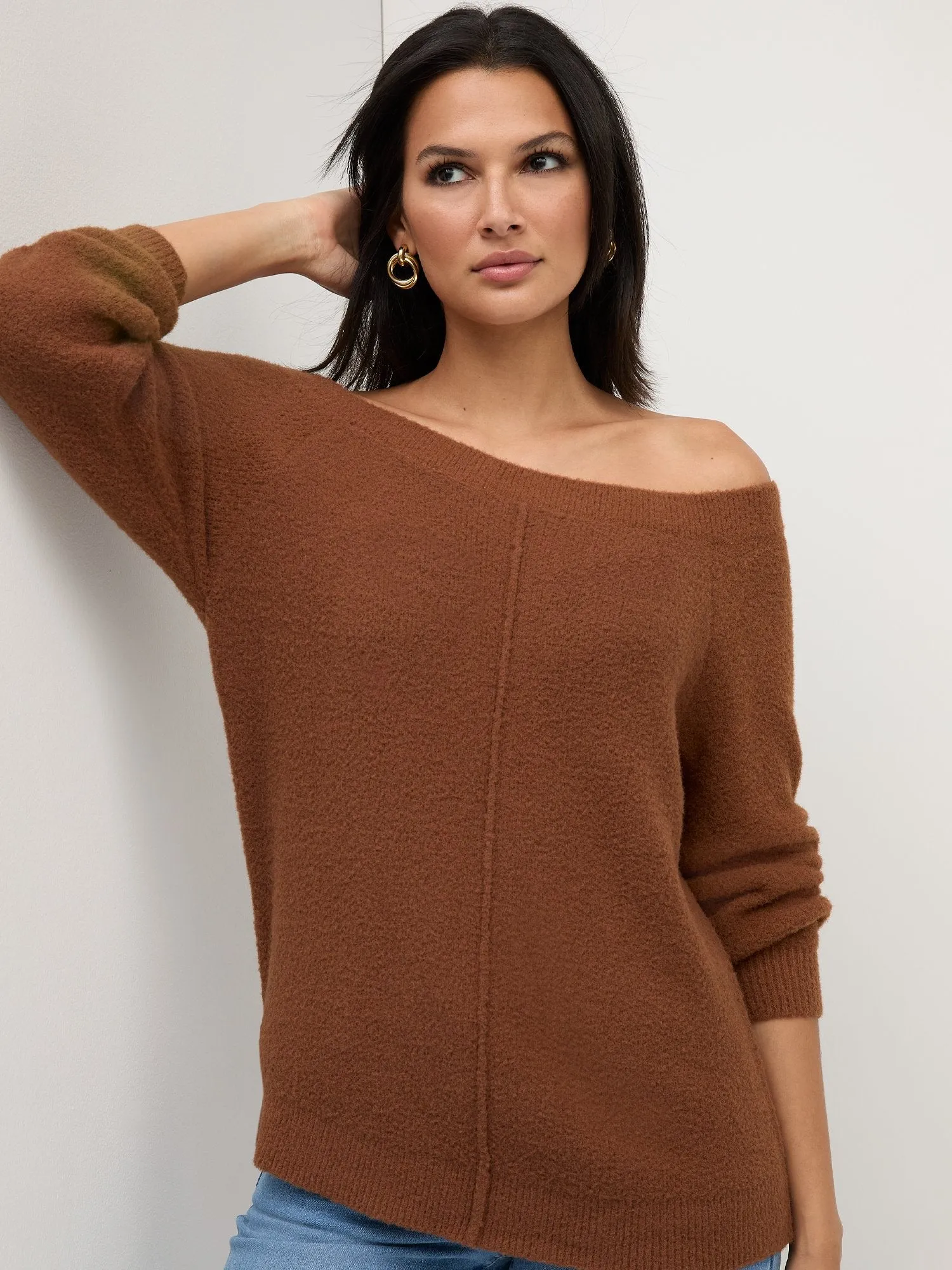 Bateau-Neck Super-Soft Sweater