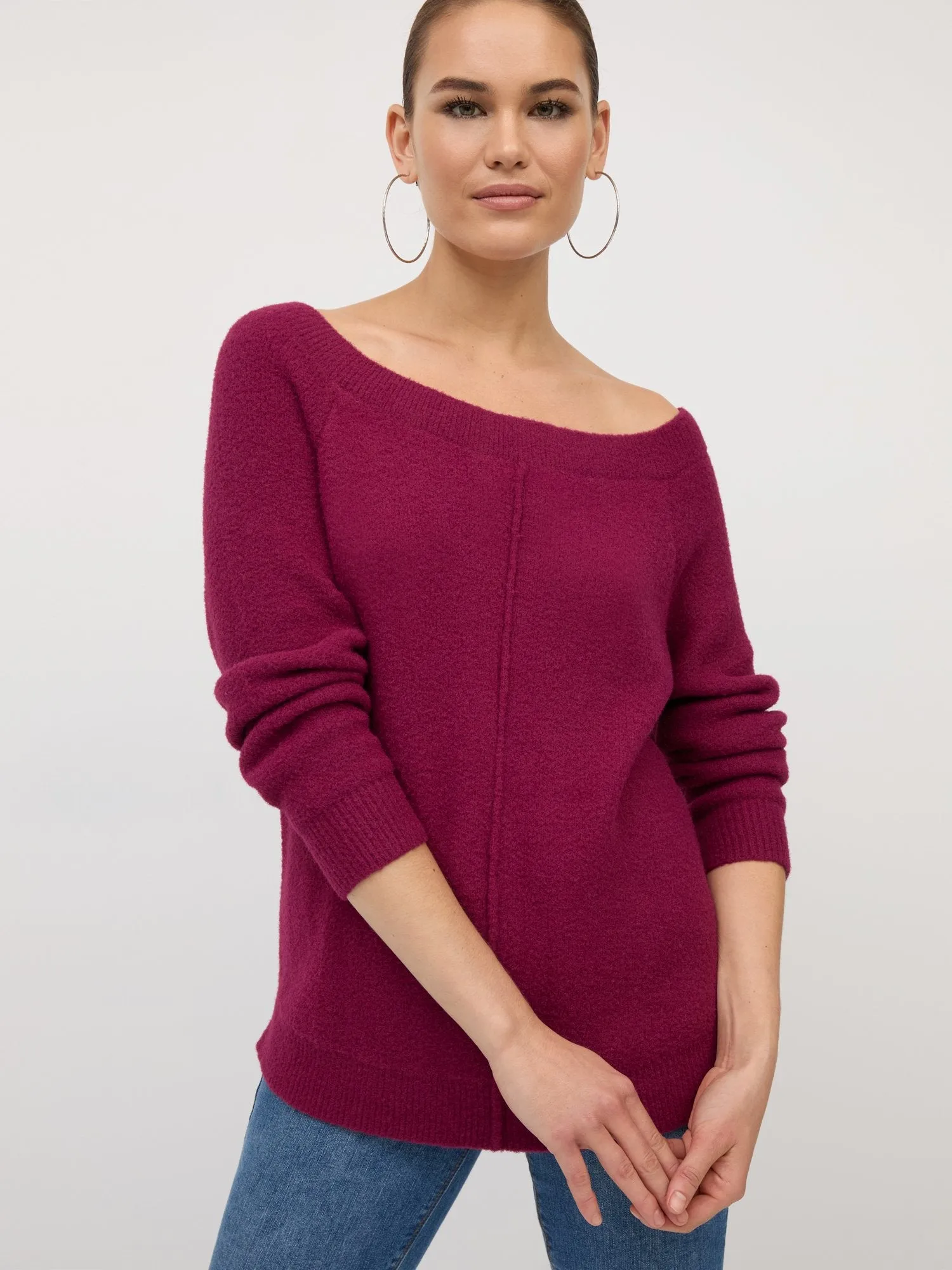 Bateau-Neck Super-Soft Sweater