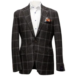 Brown Mouliné Check McAllen Contemporary Fit Sport Coat - Jack Victor 1913