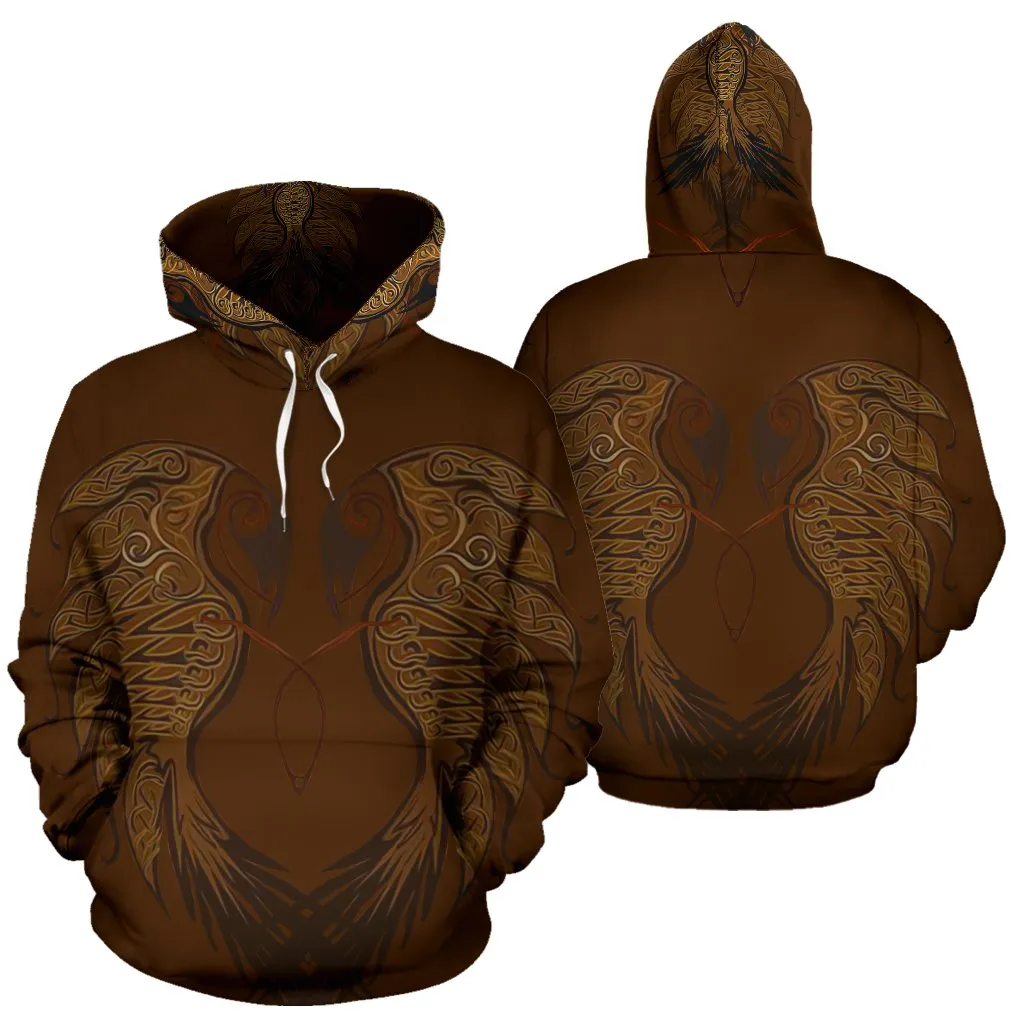 Celtic hoodie Celtic raven hoodie J7