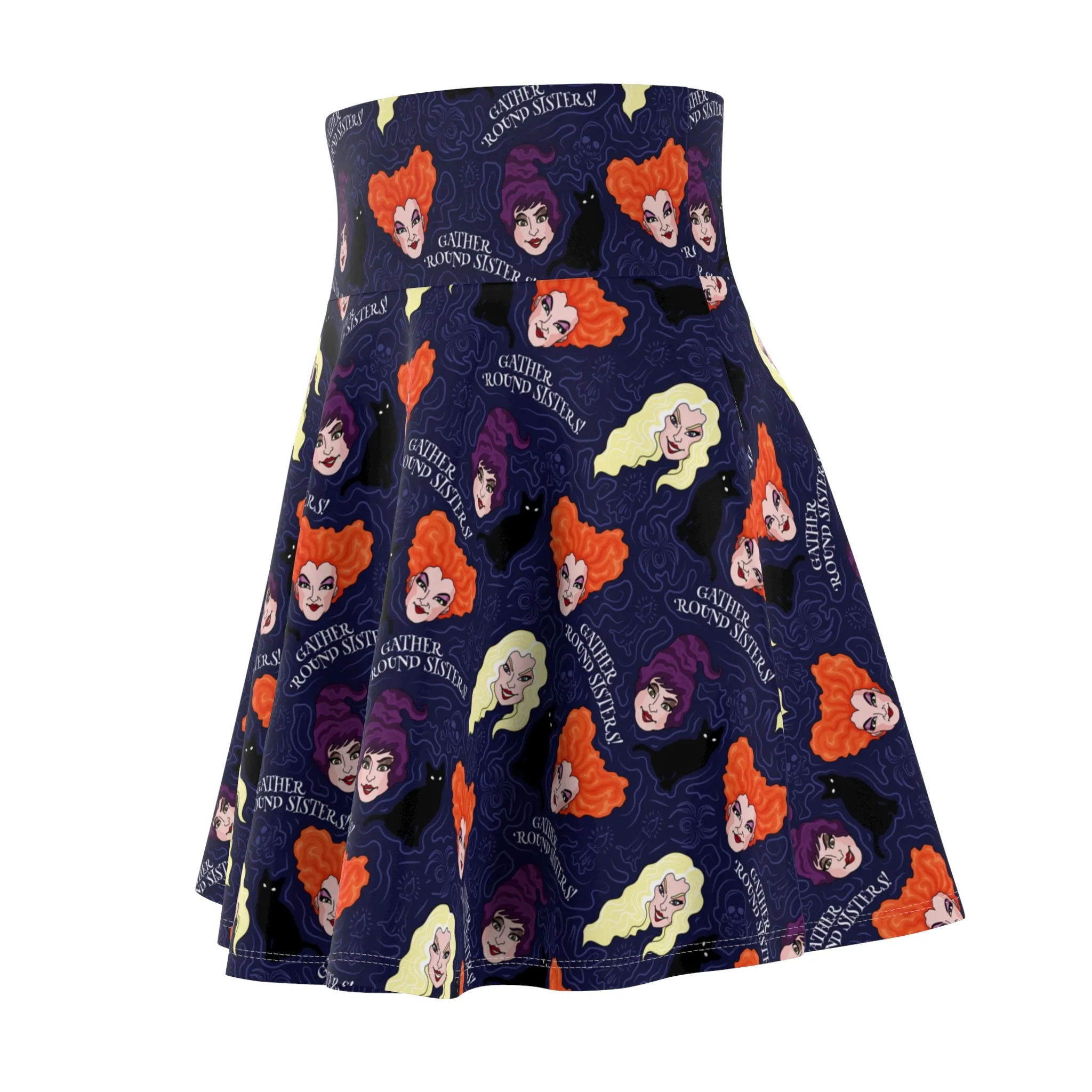 Disney Hocus Pocus Gather Round Sisters Women's Skater Skirt