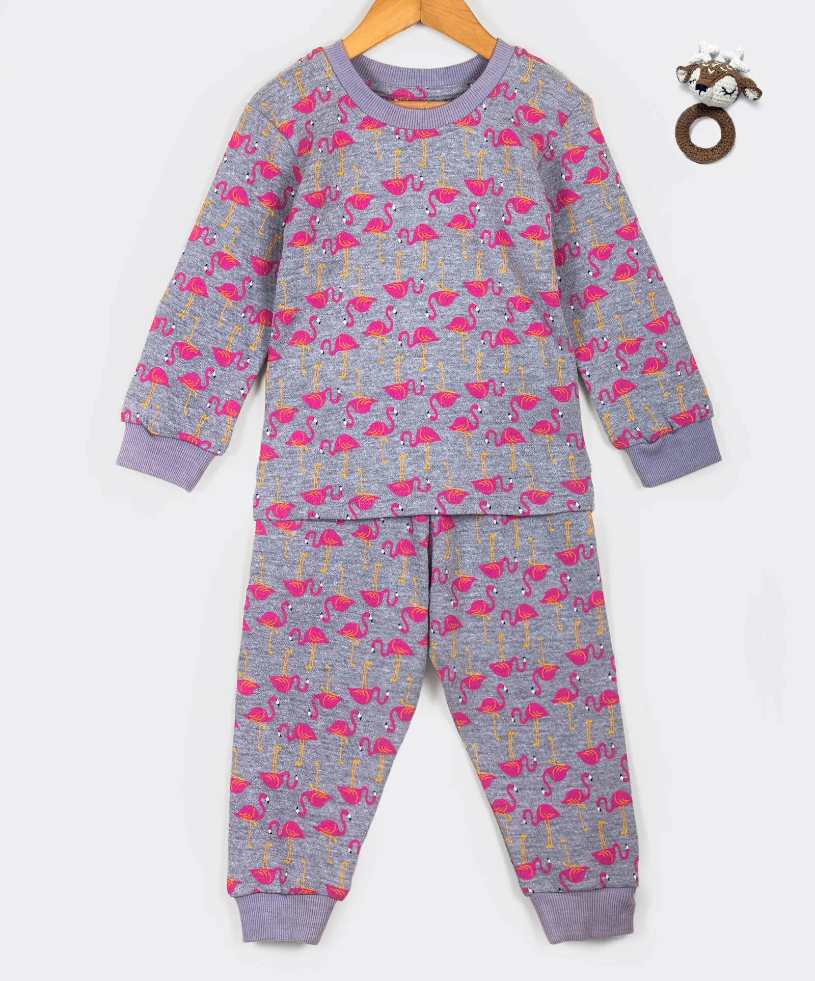 Flamingo print tracksuit