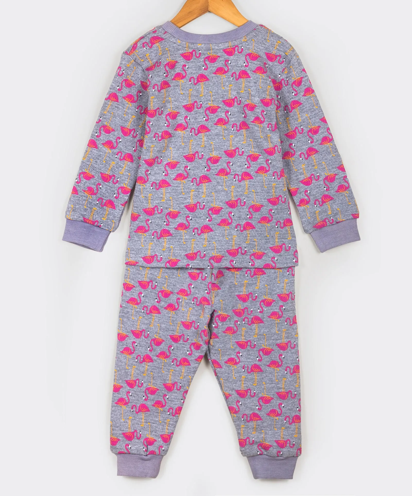 Flamingo print tracksuit