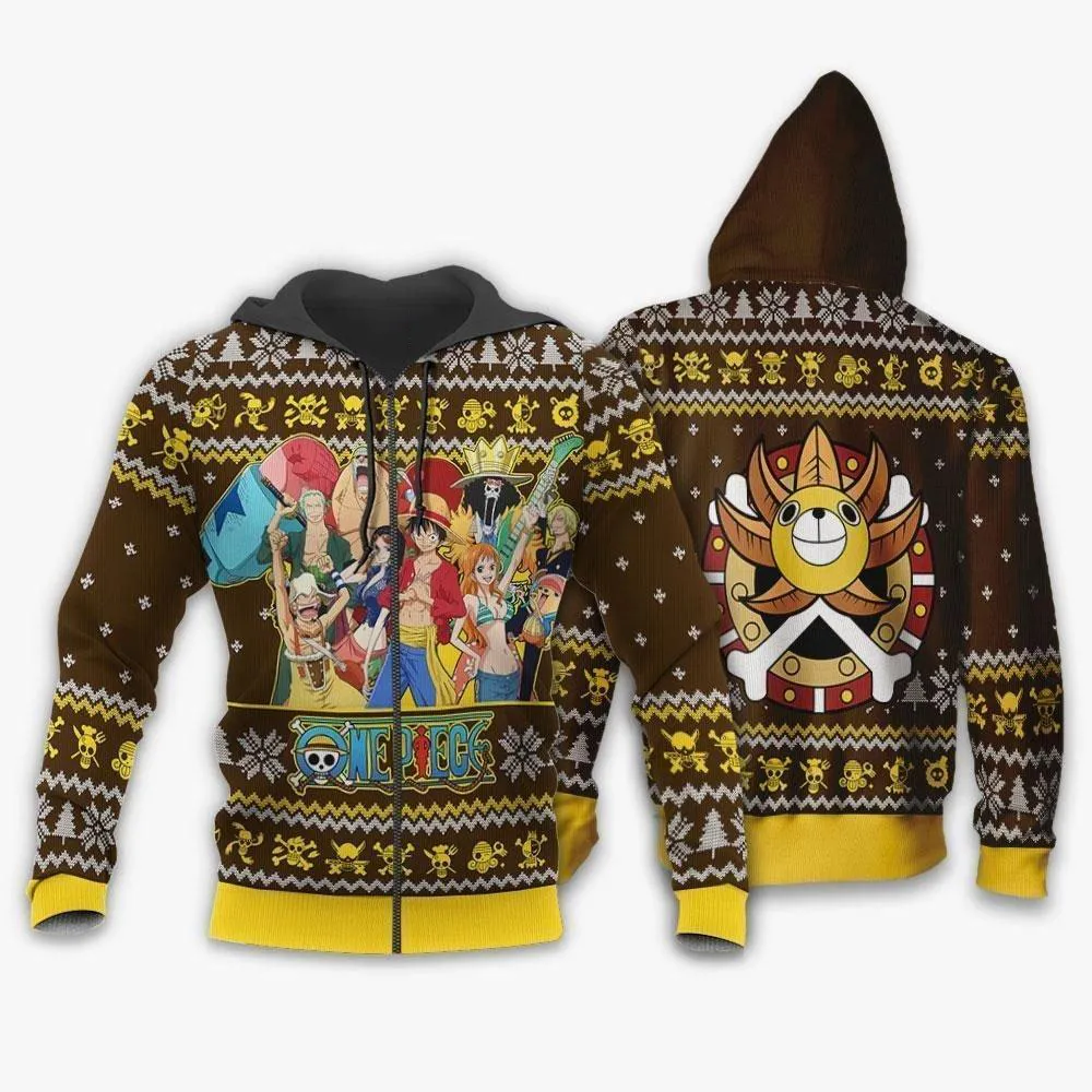 Giftngon - Straw Hat Pirates Ugly Christmas Sweater One Piece Anime Xmas For Kids