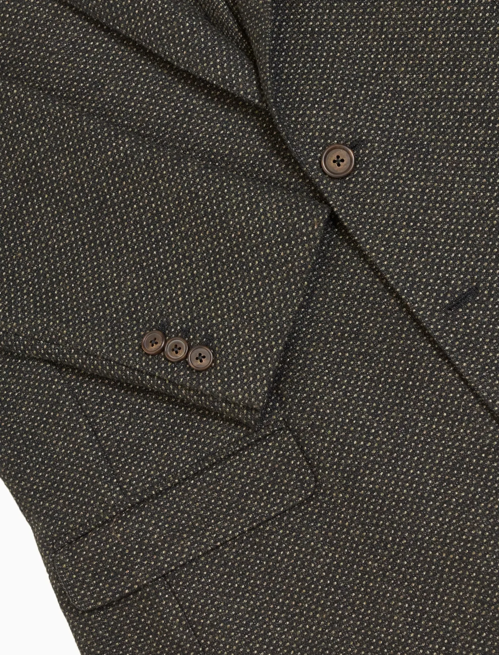 Green Dotted Wool Blazer