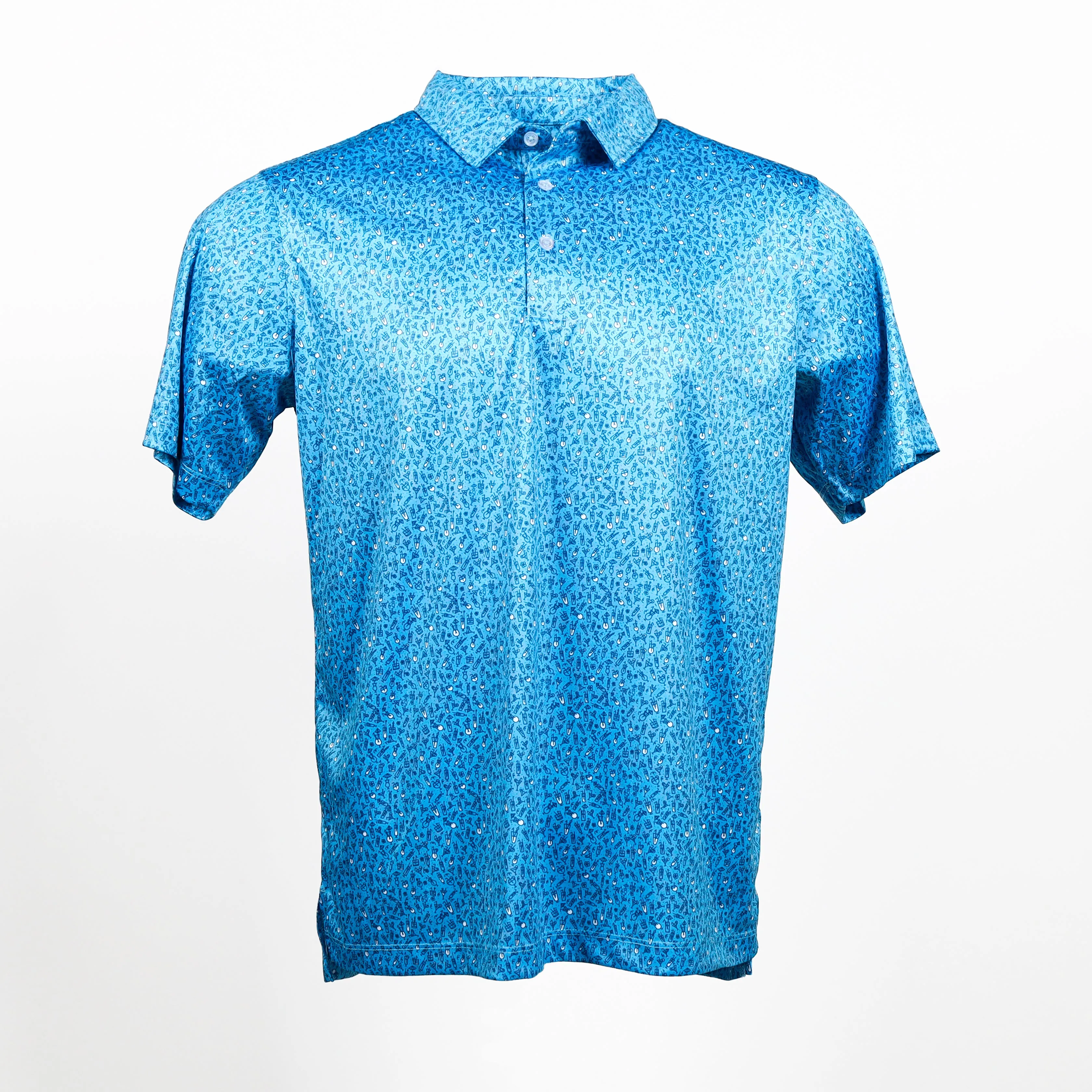 Havana -Turquoise Men's Golf Shirt Polo