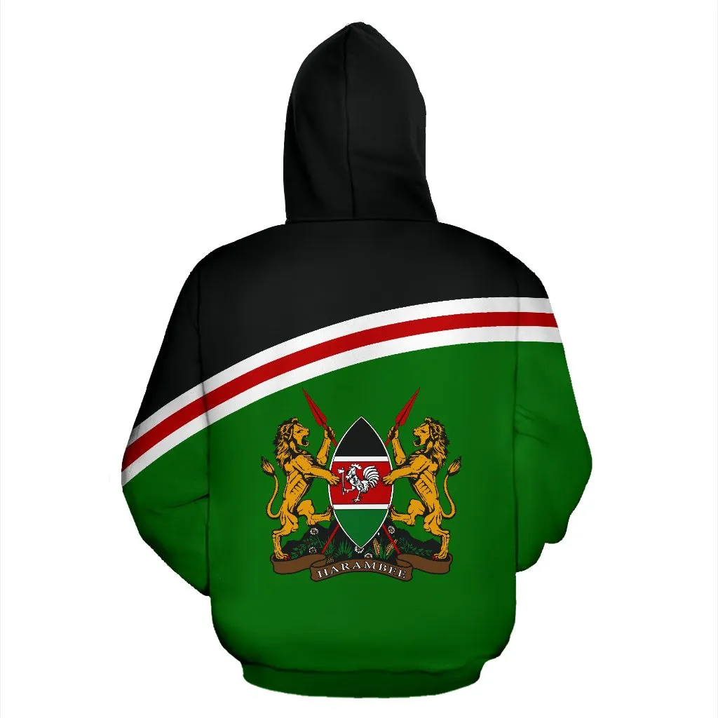 Kenya All Over Hoodie - Curve Version - BN04