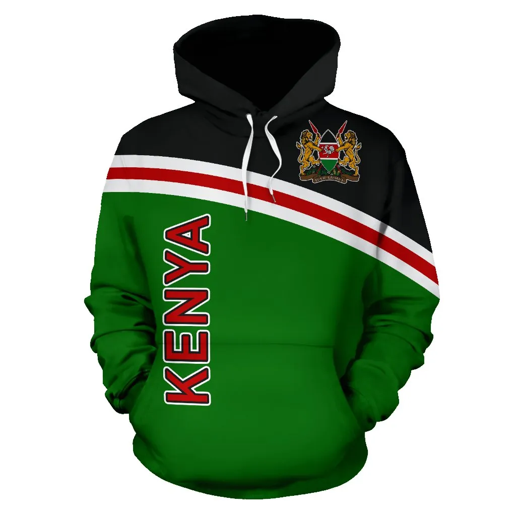 Kenya All Over Hoodie - Curve Version - BN04