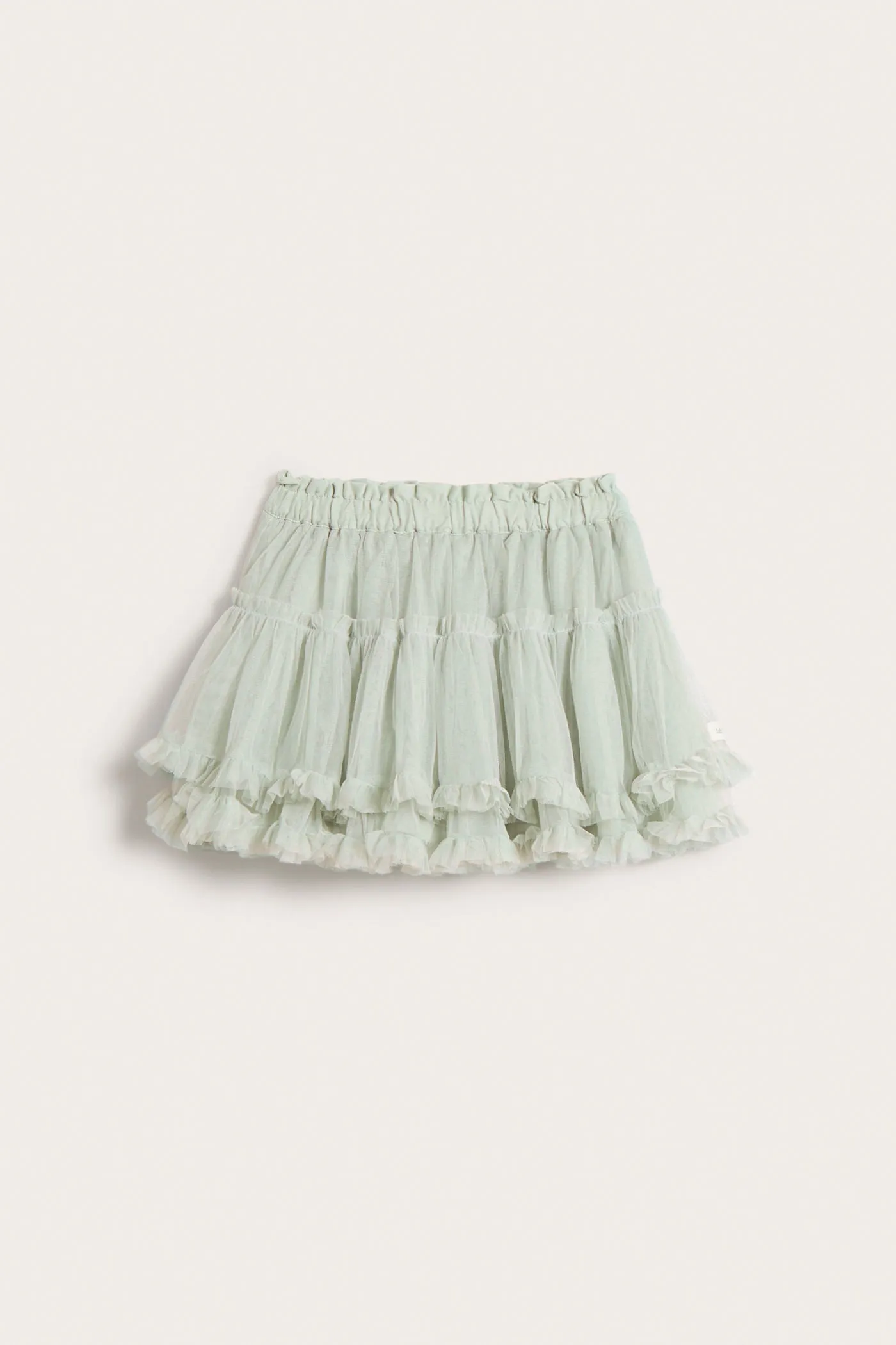 Kids' green mesh skirt