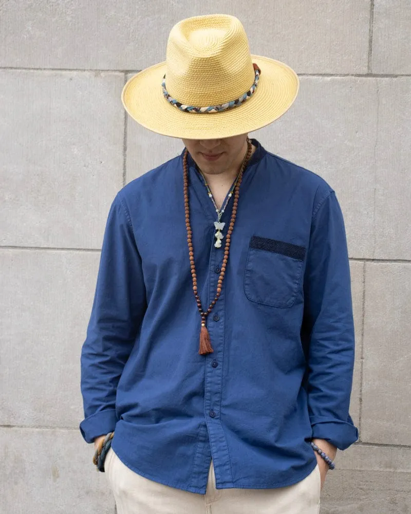 Kiriko Original Shirt, Long Sleeve Button-Up, Mandarin Collar, Hanada Small Multi