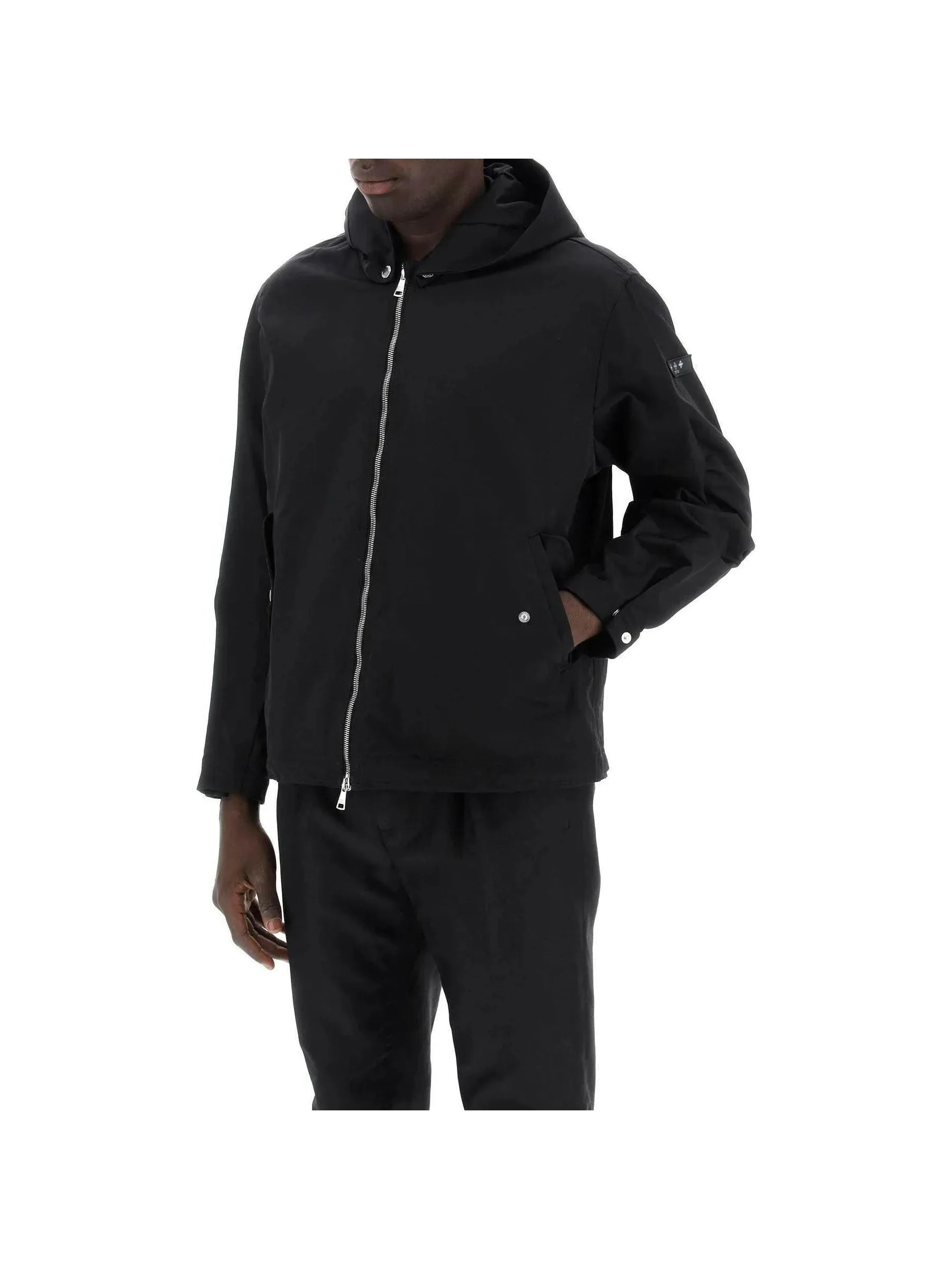 Necetto Twill Hooded Jacket