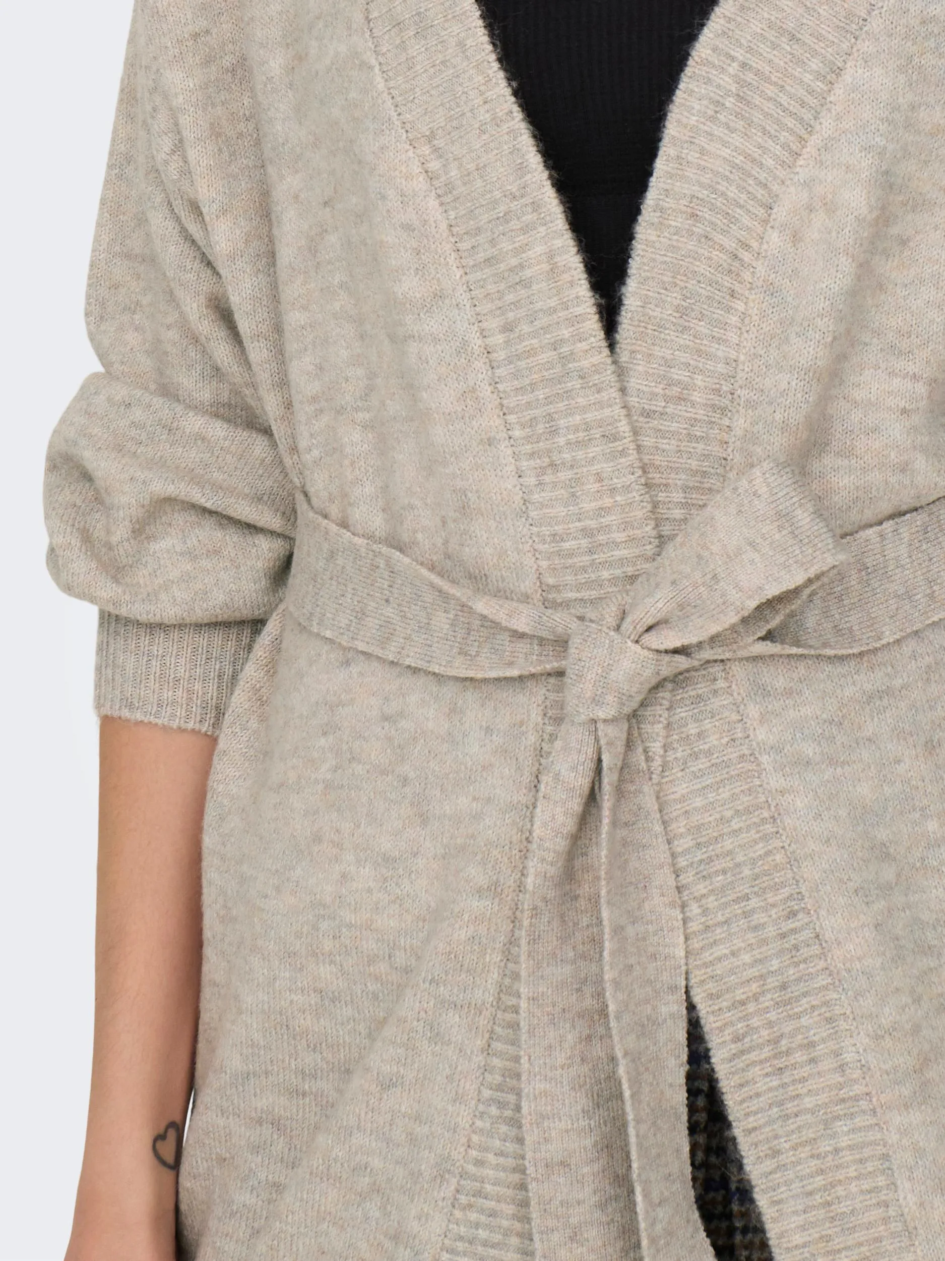 Rue Belted Cardigan - Chateau Grey