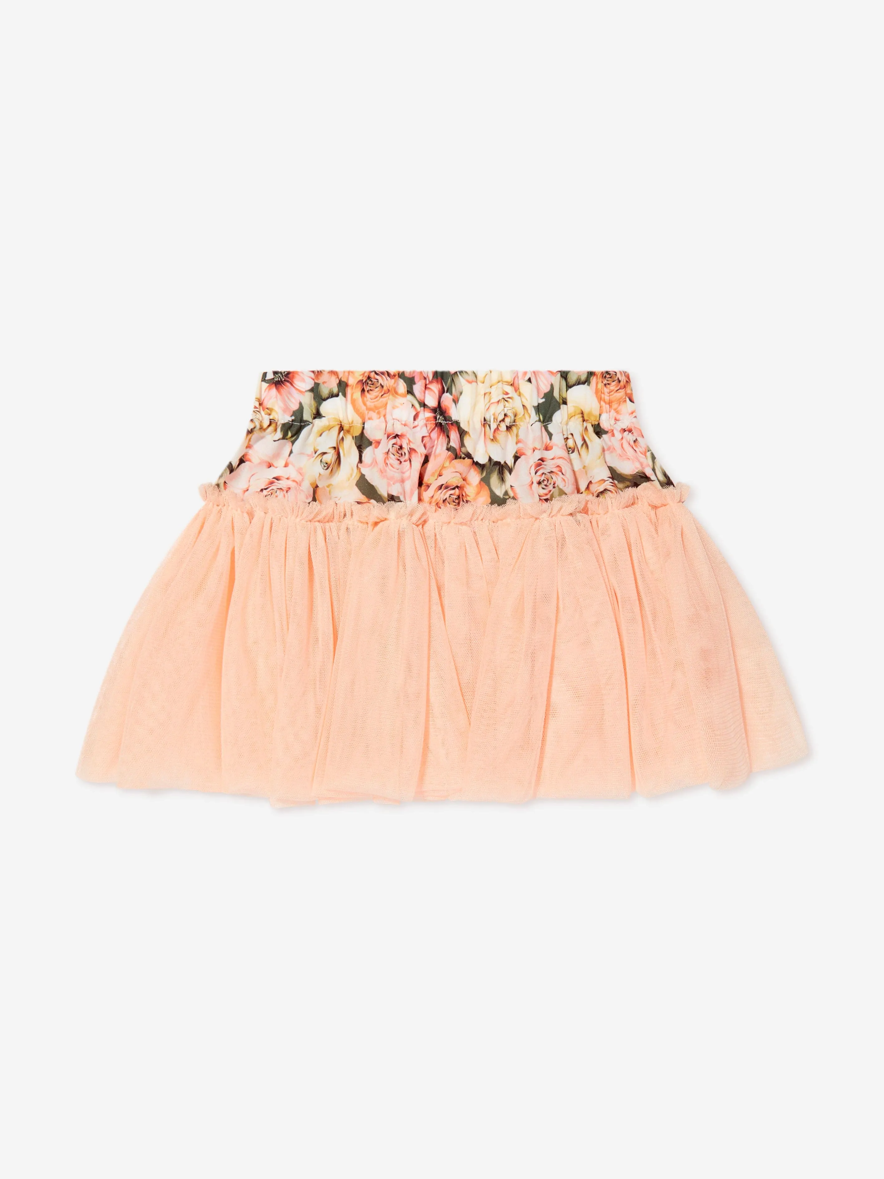 Selini Action Girls Floral Pareo Skirt in Green