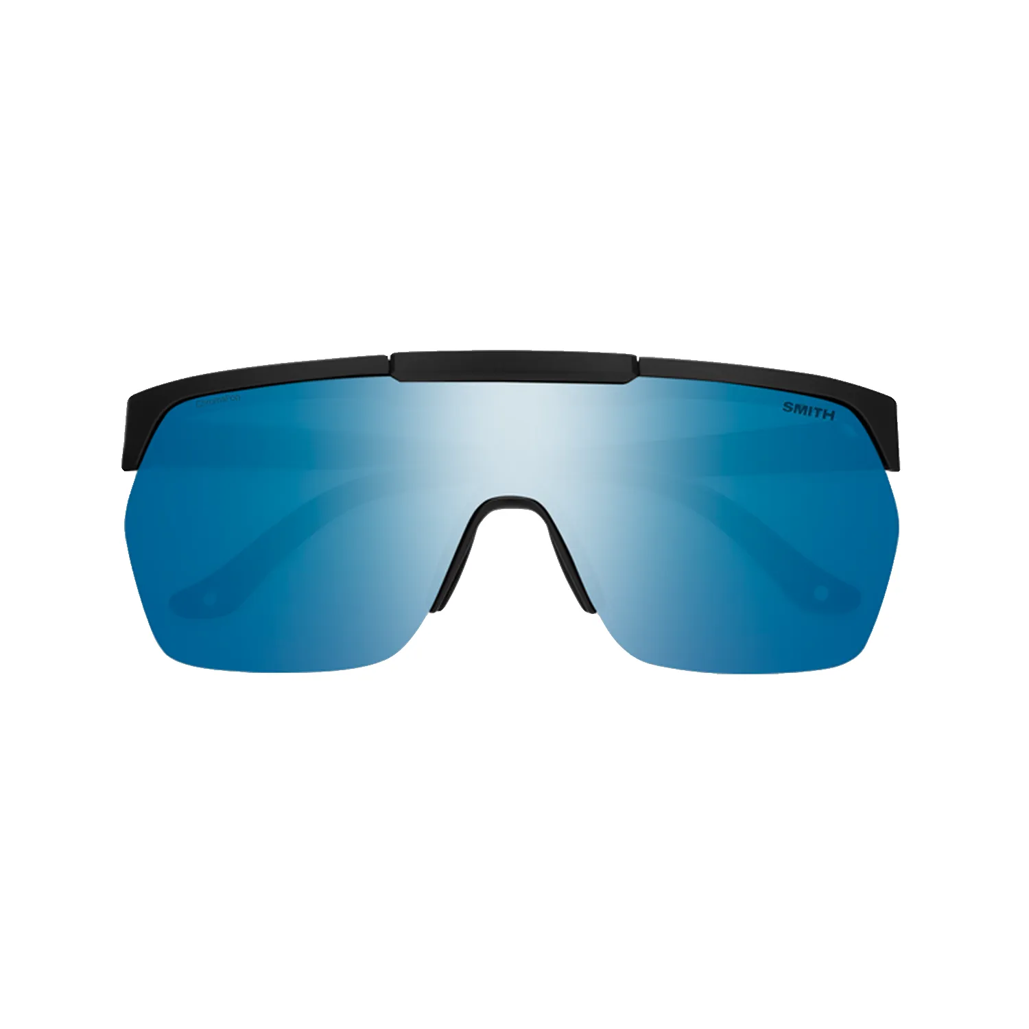 Smith XC Sunglasses Matte Black/ChromaPop Polarized Blue Mirror