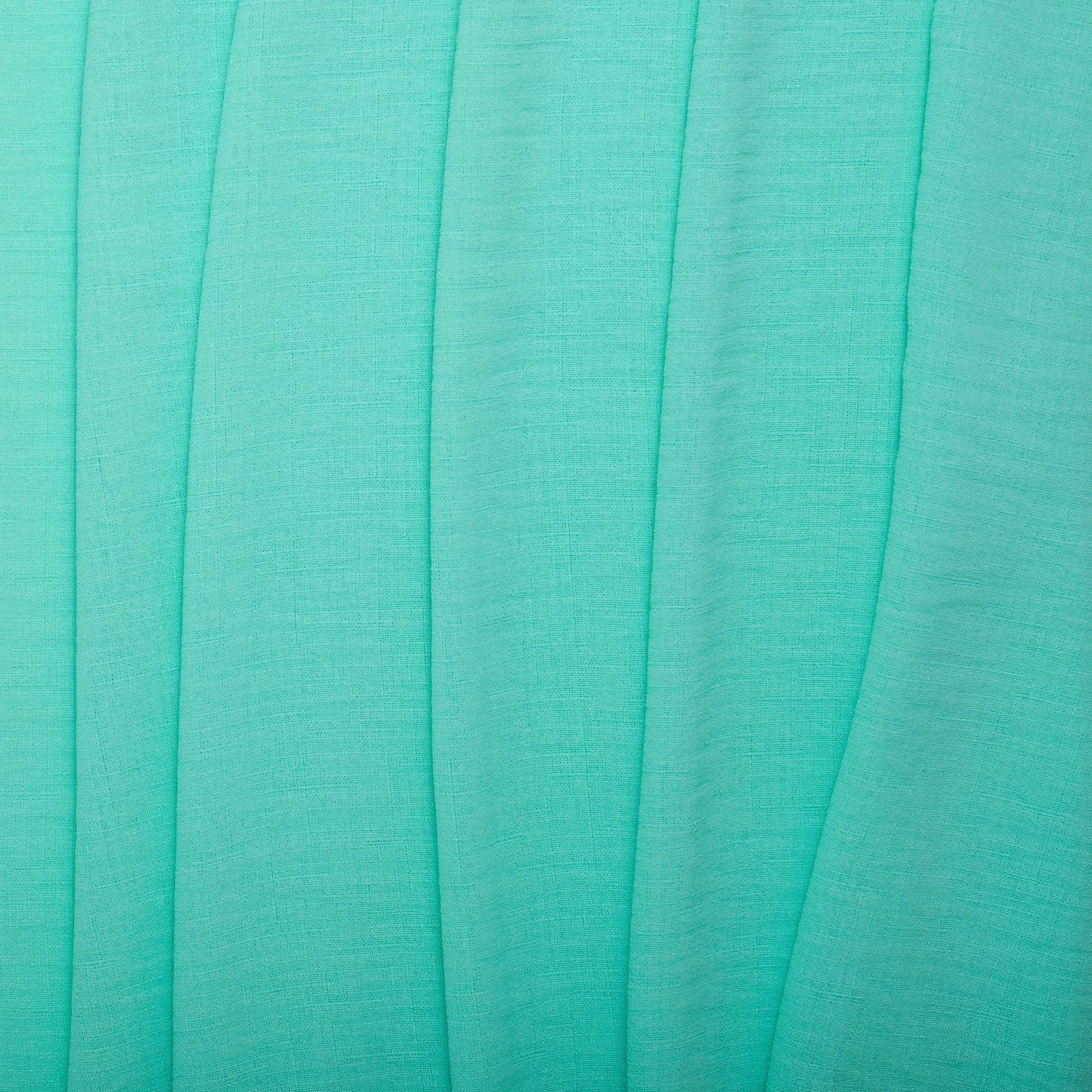 Solid Slub Polyester - MARISA - Aqua