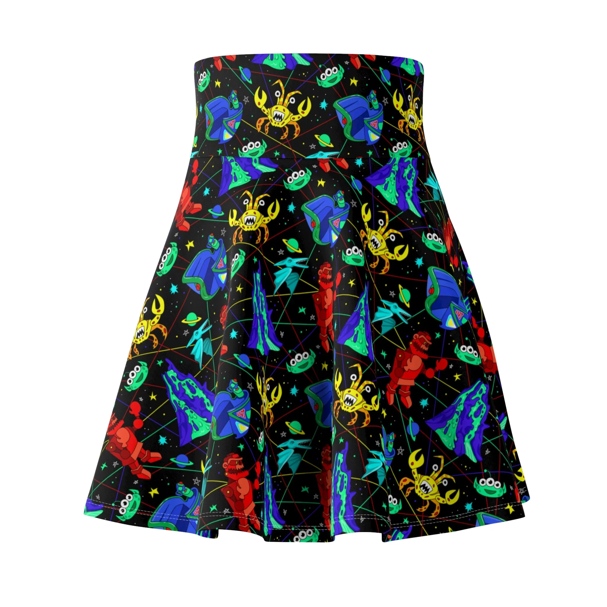 Space Ranger Spin Women's Skater Skirt