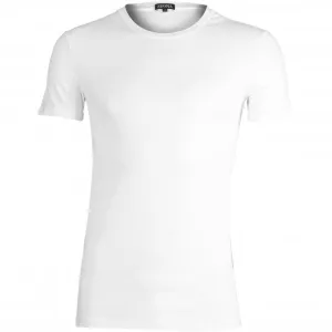 Stretch Cotton Crew-Neck T-Shirt, White