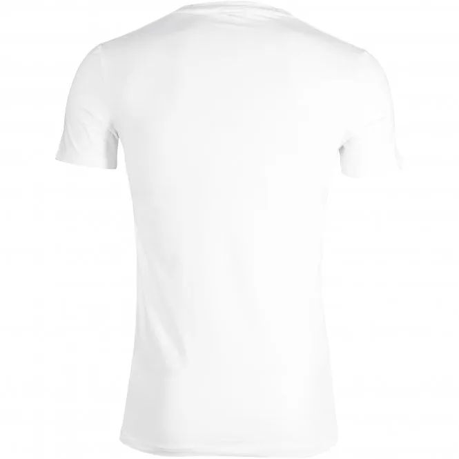 Stretch Cotton Crew-Neck T-Shirt, White