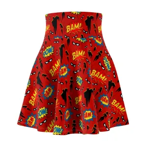 Super Heroes Women's Skater Skirt