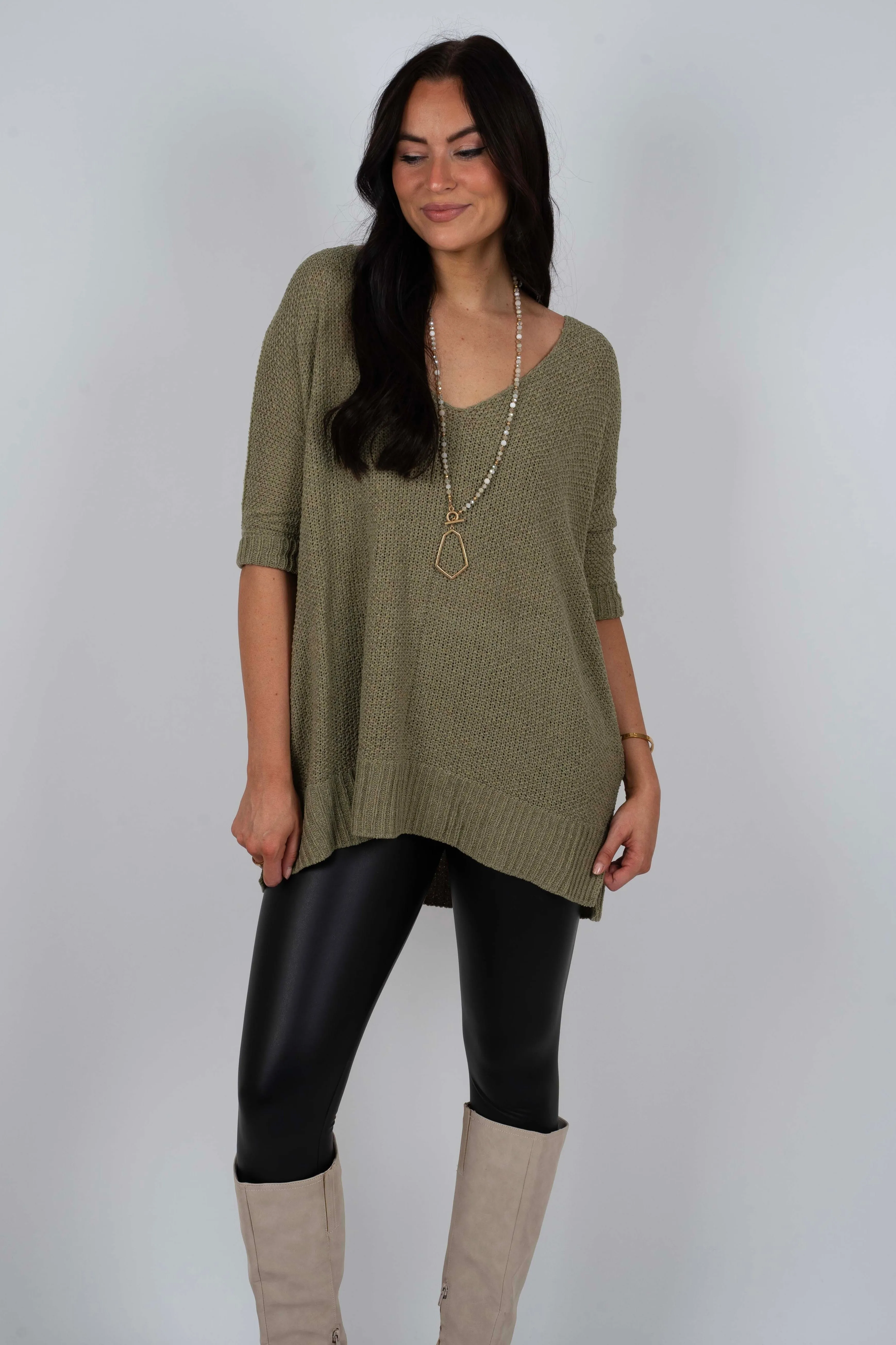 Sweet Secrets Sweater (Olive)