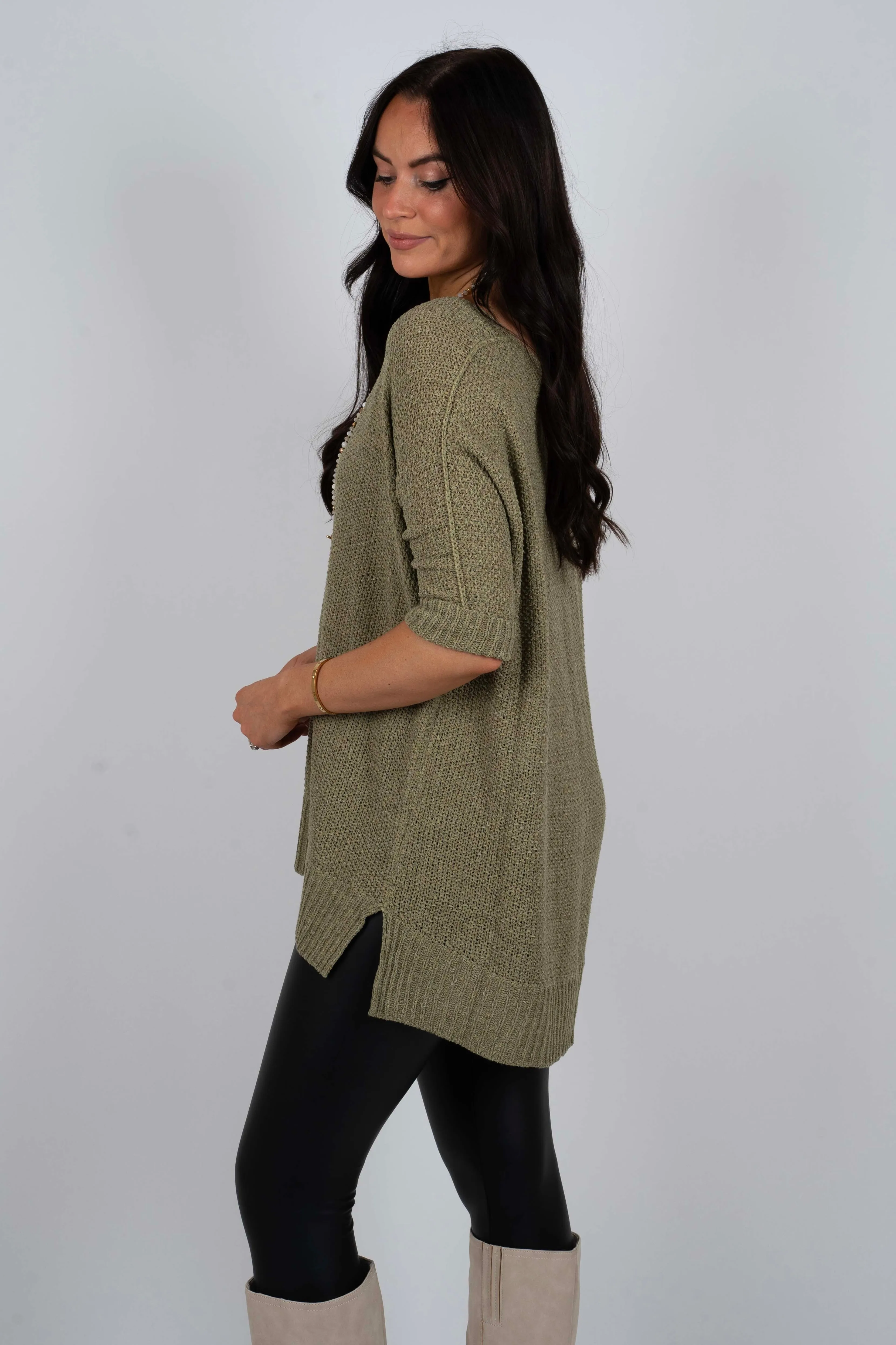 Sweet Secrets Sweater (Olive)