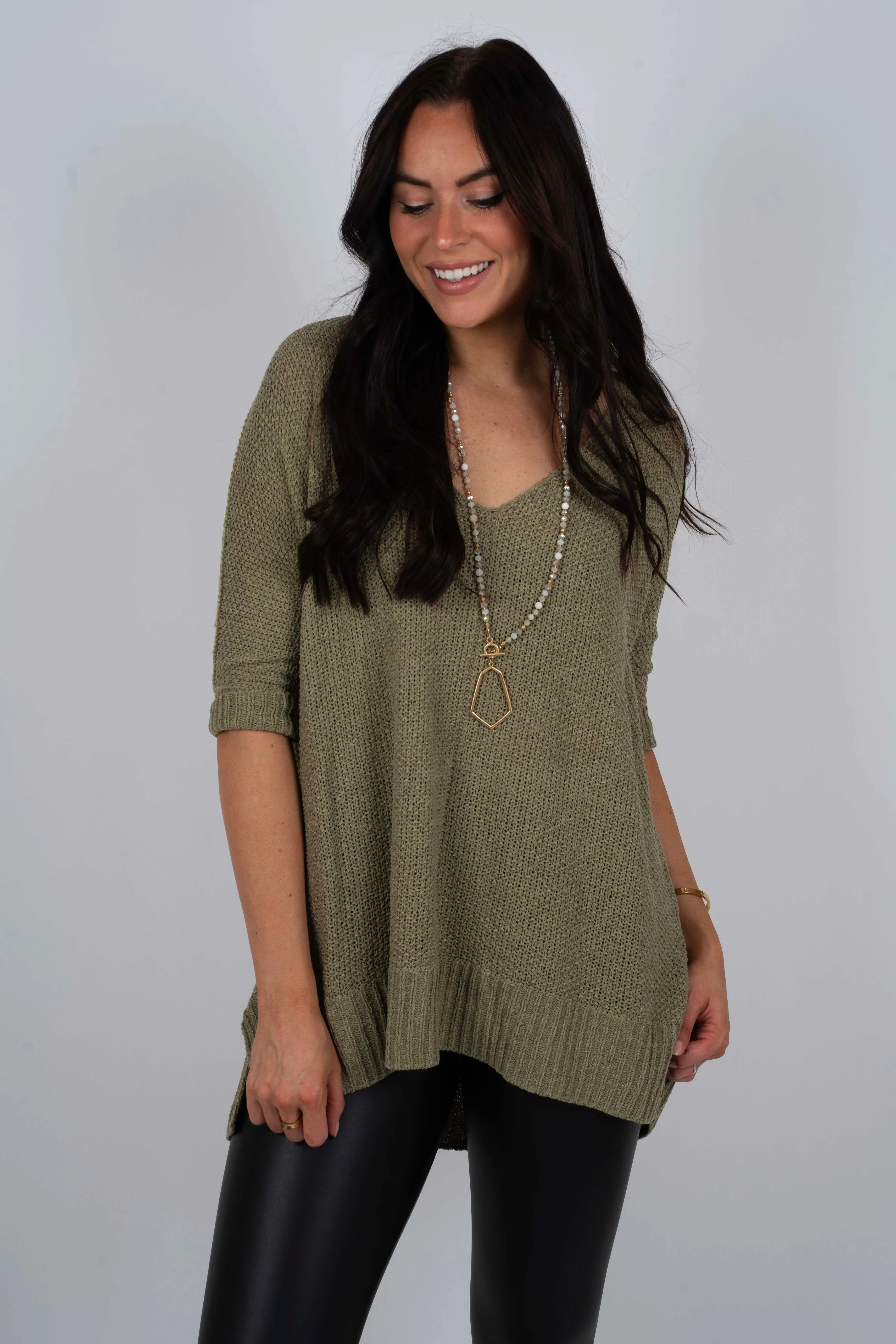 Sweet Secrets Sweater (Olive)