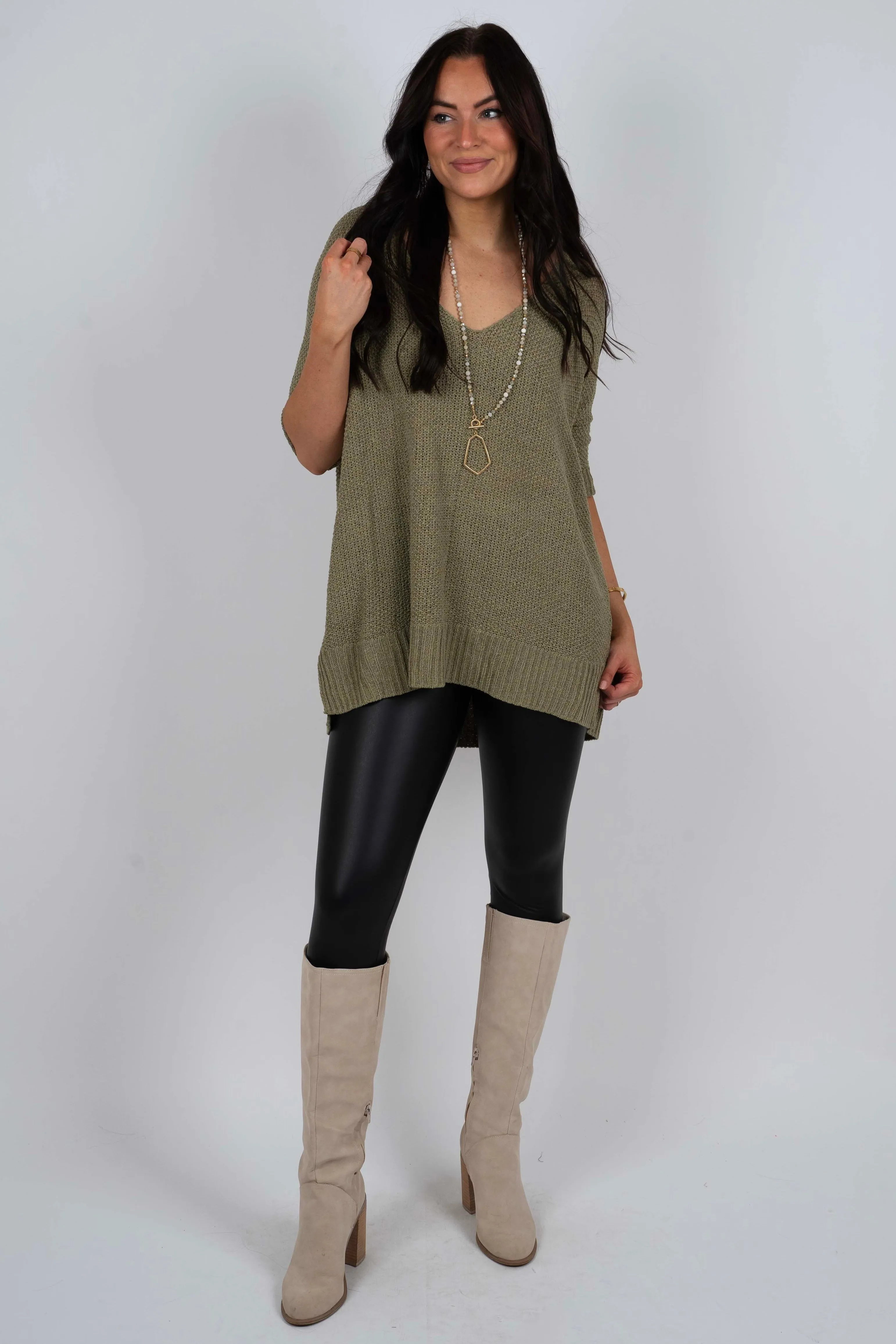 Sweet Secrets Sweater (Olive)