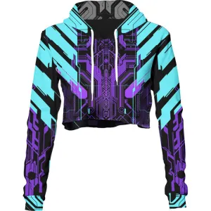 Ultraviolet Crop Hoodie