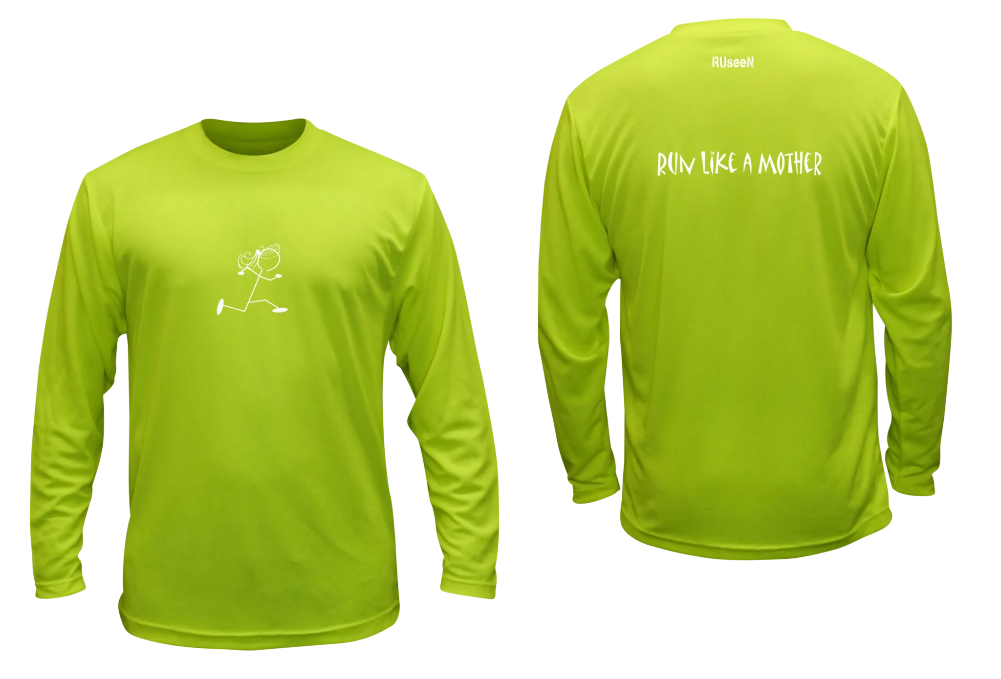 Unisex Reflective Long Sleeve Shirts - Run Like a Mother - Overstocks