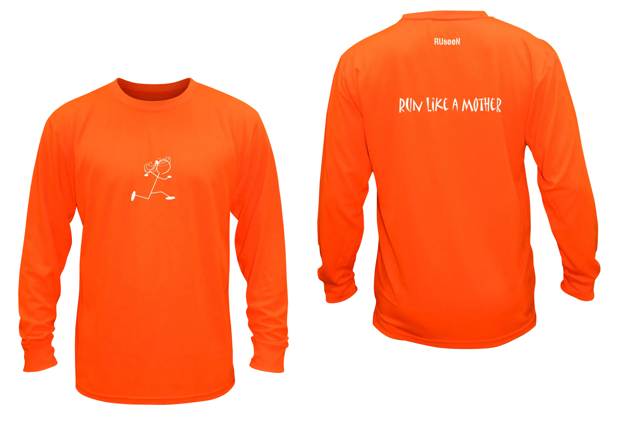 Unisex Reflective Long Sleeve Shirts - Run Like a Mother - Overstocks