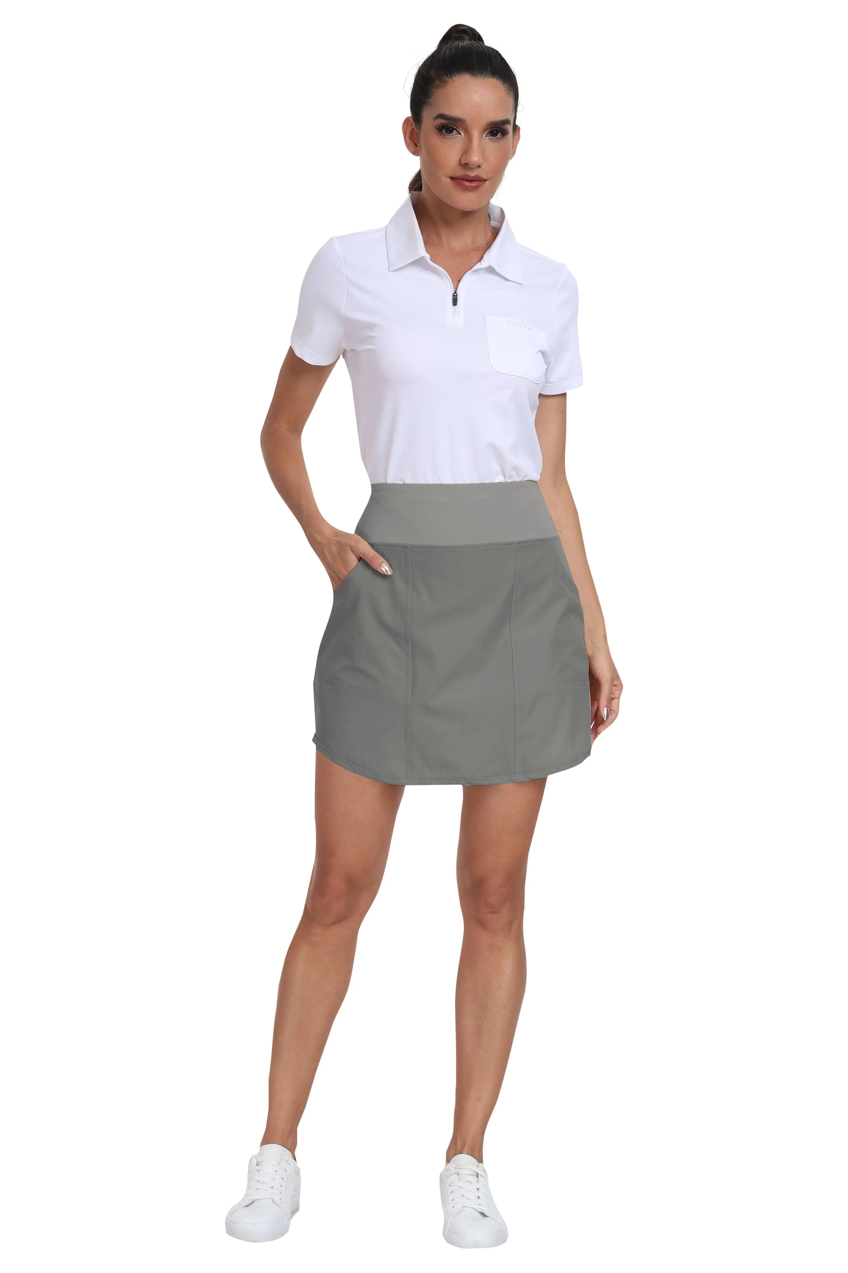 Women's summer outdoor sports woven short skirt